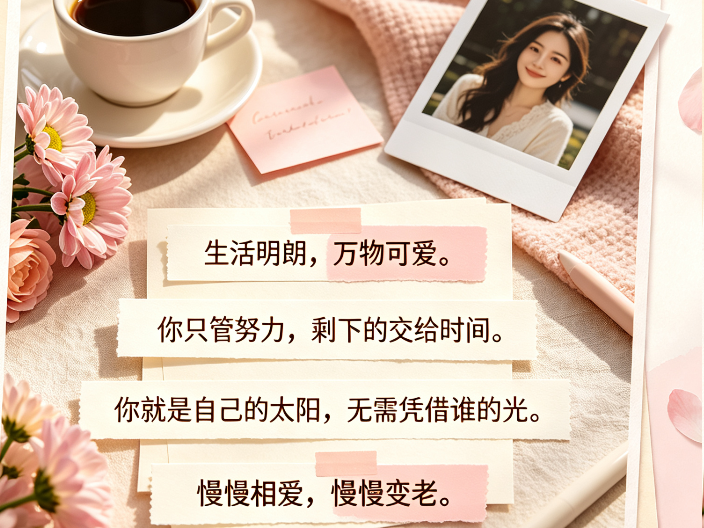 适合发朋友圈的治愈系短句,温柔又有力量